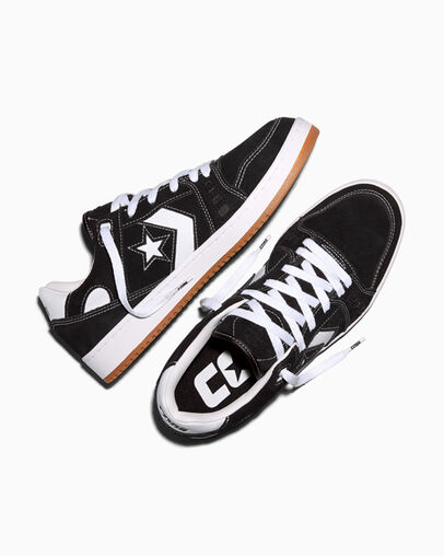 CONS AS-1 Pro Suede Black/White/Gum, Angled View