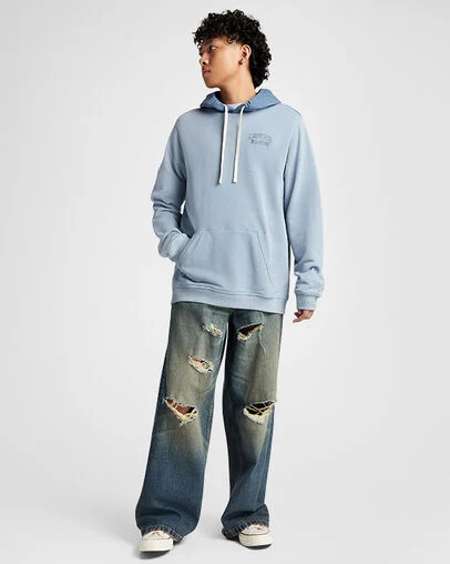 All Star Hoodie Wet Stone/Lakeside Blue, Full Body View