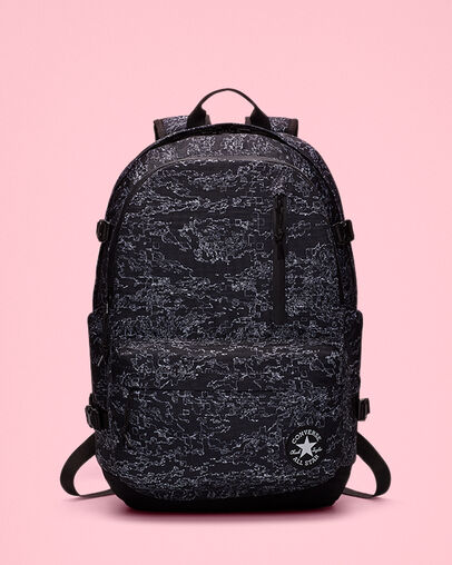 Straight Edge Backpack Tiger Camo Black/White, Front View