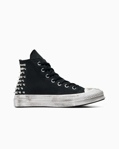 Chuck 70 Studded Black/White/Black, Outer Side View