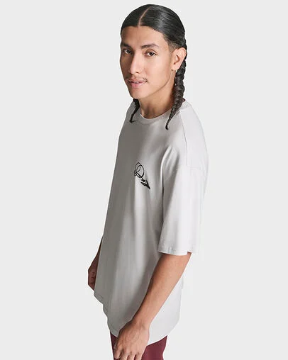 Caf&eacute; T-Shirt Barely Grey, Full Body View