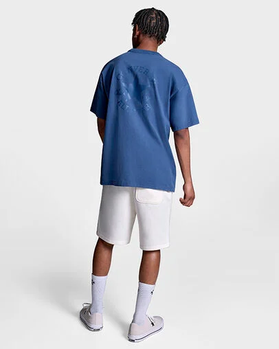 Sneaker Patch Loose-Fit T-Shirt Slacker Blue, Detail View