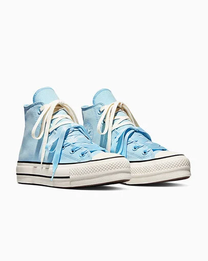 Chuck Taylor All Star Lift Platform Peached Canvas Clear Skies/Egret/Black