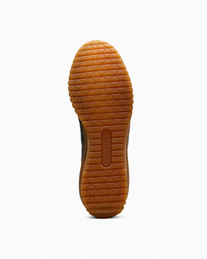 Converse Run Star Trainer With Swarovski® Crystals Deep Emerald/White/Multi, Outsole View