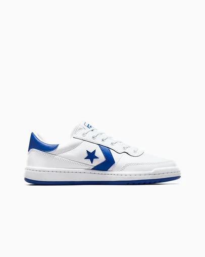 CONS Fastbreak Pro Leather & Nylon White/Blue/White, Outer Side View