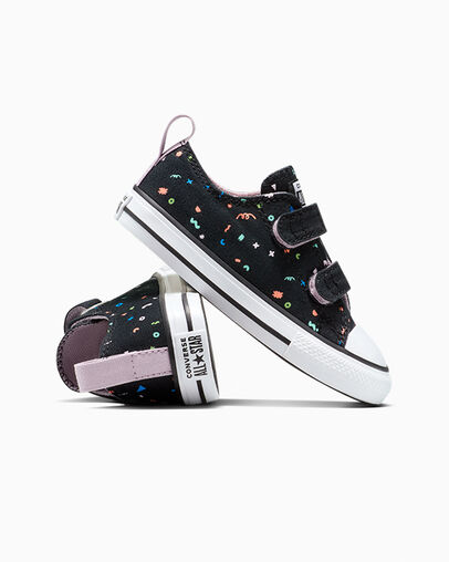 Chuck Taylor All Star Confetti Easy On Black/White/Black, Detail Angle View