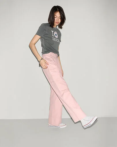 Utility Wide-Leg Pants Petal Pit, Detail View
