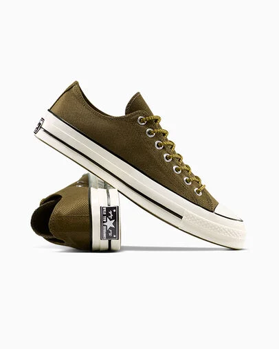 Chuck 70 Surplus Olive/Moss Sauce/Egret, Detail Angle View