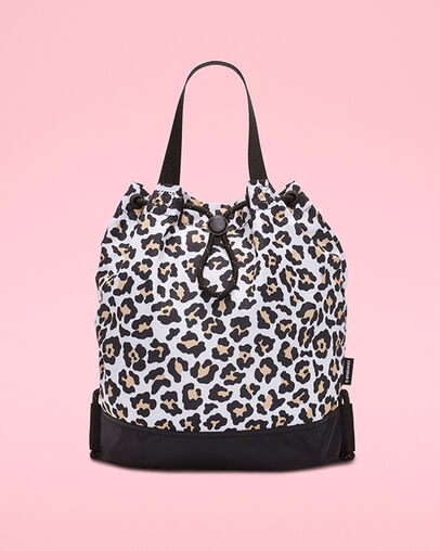 Bucket Bag Leopard/Black, Front View