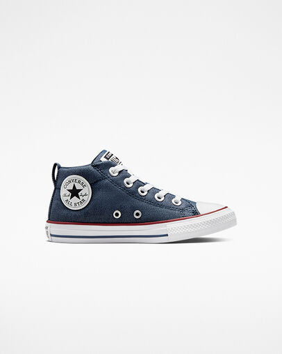 Chuck Taylor All Star Street Summer Twill Navy/Navy/White, Outer Side View