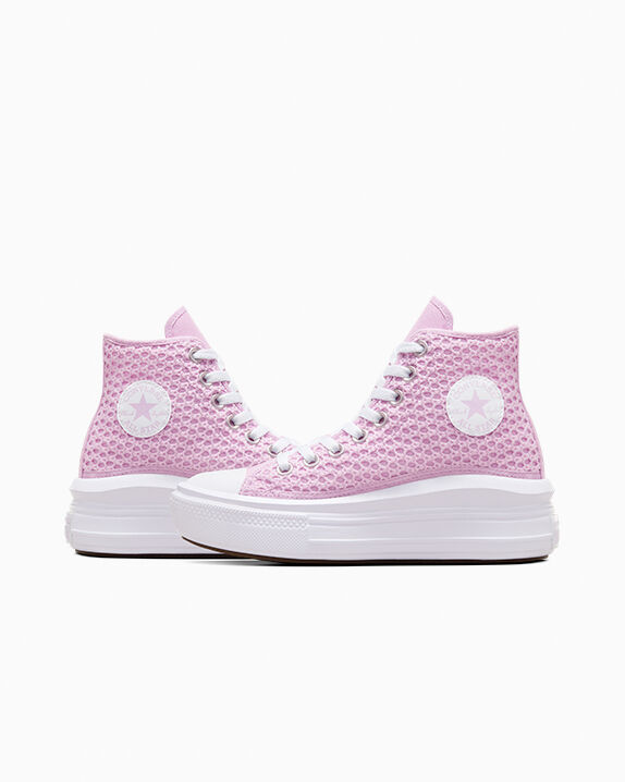 Chuck Taylor All Star Move Crochet Platform Big Kids High Top Shoe