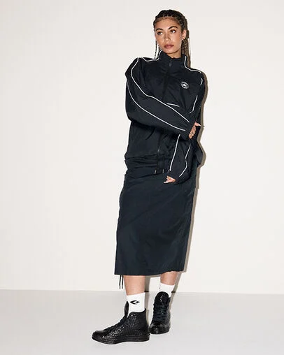 Chuck 70 Woven Leather Black/Black/Black, On Foot Shot 1