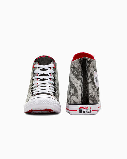 Chuck Taylor All Star Lunar New Year Dragon Graphic Black/Red/White, Heel View