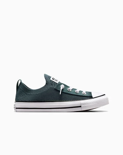 Chuck Taylor All Star Shoreline Knit True Natur Green/White/Black, Outer Side View