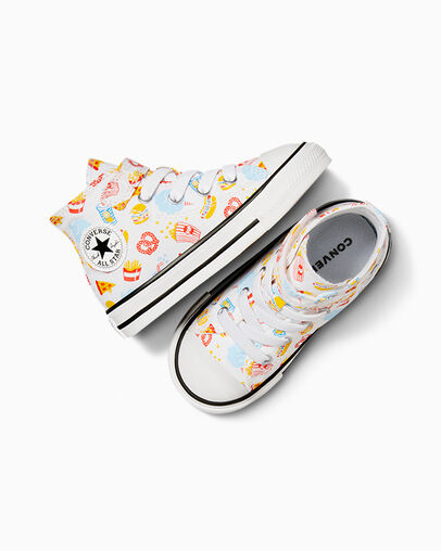 Chuck Taylor All Star Easy On Snacks White/Amarillo/Black, Angled View