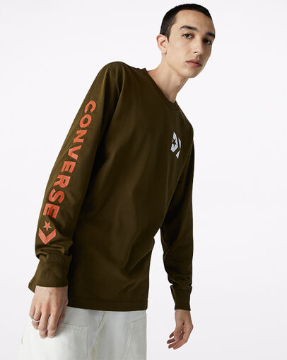 Wordmark Long Sleeve Surplus Olive