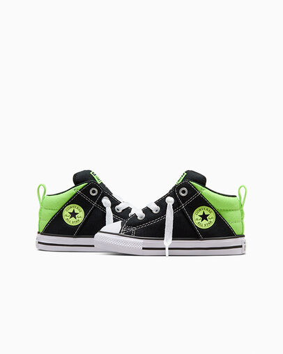 Chuck Taylor All Star Axel Hyper Brights Black/Slime Light/White, Detail Angle View