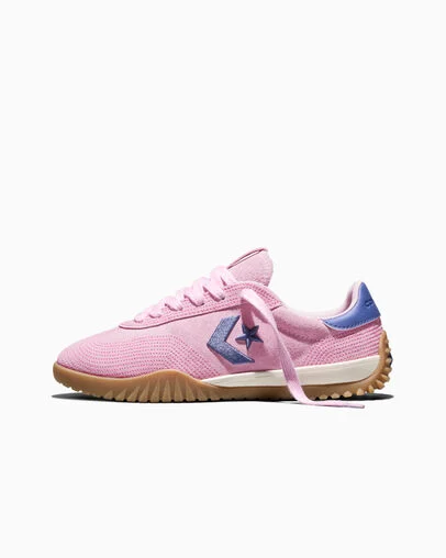 Run Star Trainer Stitched Suede New Found Bloom Pink/ Pink/Indigo Storm, Inner Side View