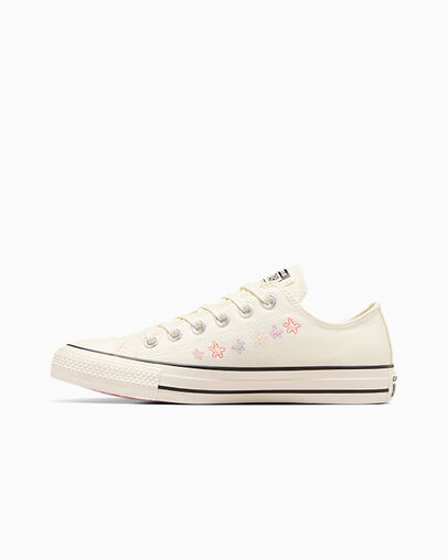 Chuck Taylor All Star Embroidered Little Flowers Egret/Egret/Black, Inner Side View
