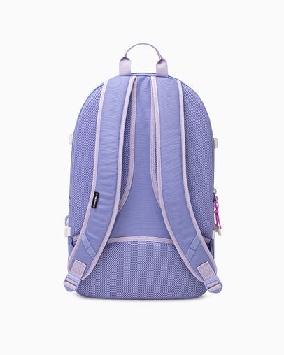 Straight Edge Backpack Lavender Latte Purple, 3/4 View