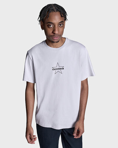 Star T-Shirt Barely Grey, Front View