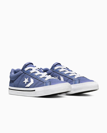 Converse Sport Casual Canvas Easy-On Indigo Storm/White/Indigo Storm, Top and Side View