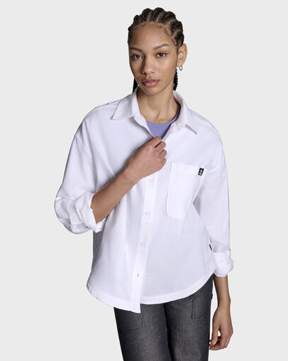 Oversized Oxford Shirt White