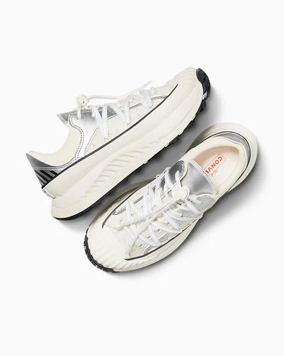 Chuck 70 AT-CX Metallic Dull Silver/Egret/Black, Angled View