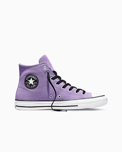 CONS Chuck Taylor All Star Pro Suede Lilac Soda/Black/White, Outer Side View