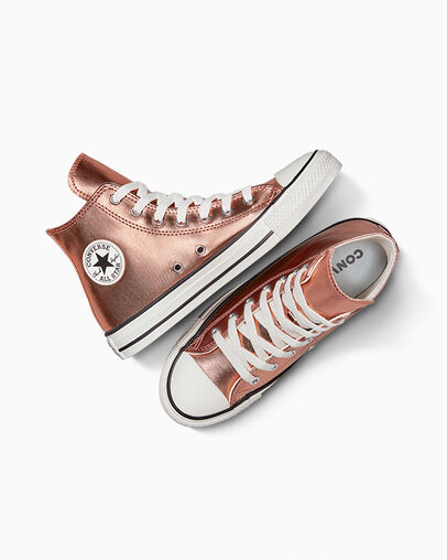Chuck Taylor All Star Metallic Gold/Egret/Black, Angled View