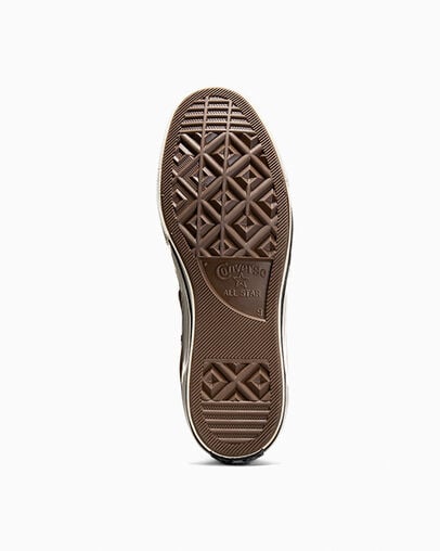 Chuck 70 Canvas Dark Root Brown/Egret/Black, Outsole View