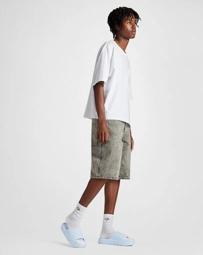 Converse Essential Slide Blue Supermoon/Blue Supermoon, On Foot Shot 1