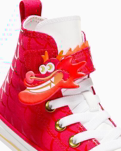 Chuck Taylor All Star Easy-On Lunar New Year Dragon Red/White/Gold, Detail Angle View