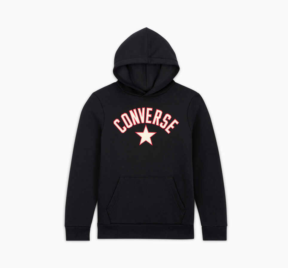 Arched Logo Hoodie Black