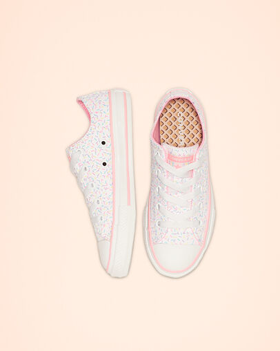 Chuck Taylor All Star Sprinkles Low Top White/Pink Glow/White