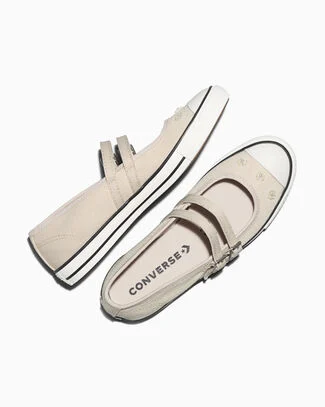 Chuck Taylor All Star Dainty Mary Jane Beads Classic Ecru/Egret/Black, Outer Side View