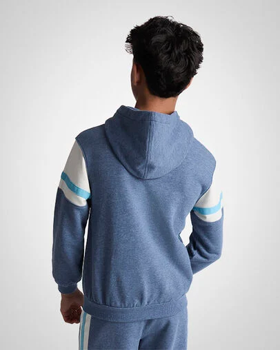 Heritage Pullover Hoodie Slacker Blue Heather, Back View