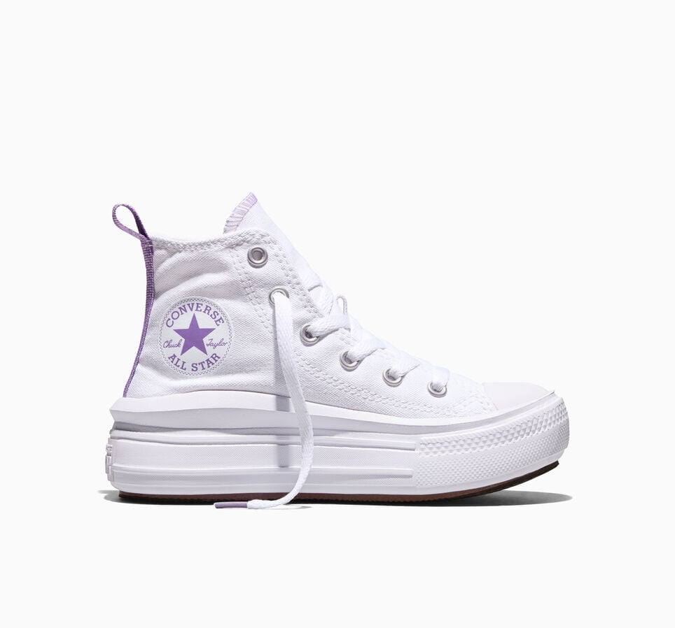 Chuck Taylor All Star Move Platform White/Pixel Purple/White