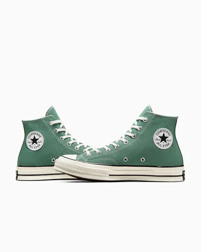 Chuck 70 Seasonal Color Admiral Elm Green/Egret/Black, Detail Angle View