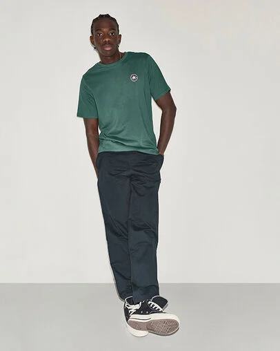 Chuck Taylor All Star Patch T-Shirt Branch Out Green, Full Body View