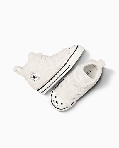 Chuck Taylor All Star Easy On Faux Sherpa Egret/Vintage White, Angled View