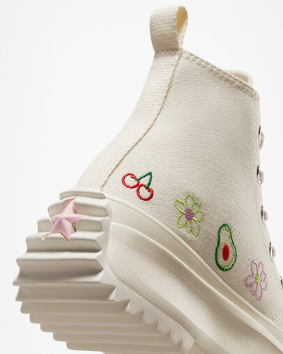 Run Star Hike Platform Festival Fruits Egret/Egret/Sunrise Pink, Detail Angle View