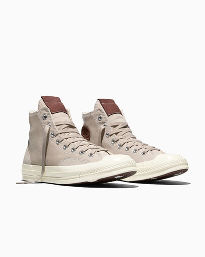 Chuck 70 Canvas & Suede Papyrus Brown/Egret/Twilight Blush Brown