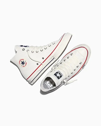Converse x Madhappy Chuck 70 Vintage White/Egret/Enamel Red, Angled View