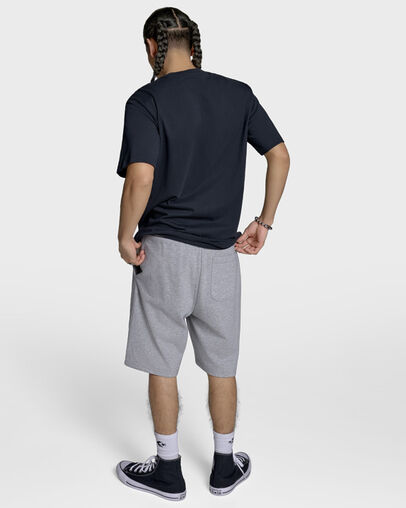 Star Outline T-Shirt Black, Back View