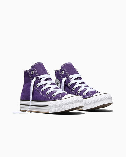 Chuck Taylor All Star EVA Lift Platform Canvas Blackberry Jam Purple/White/Egret
