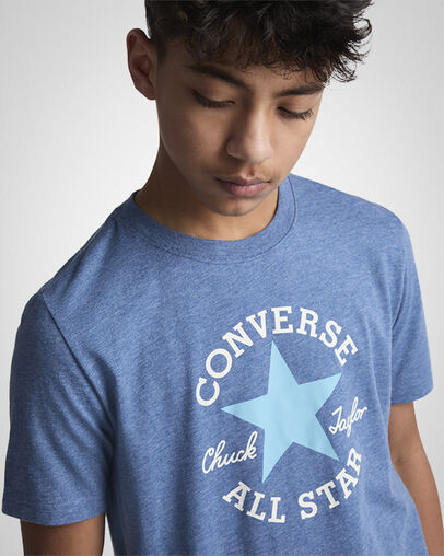 Chuck Patch T-Shirt Slacker Blue Heather, Detail View