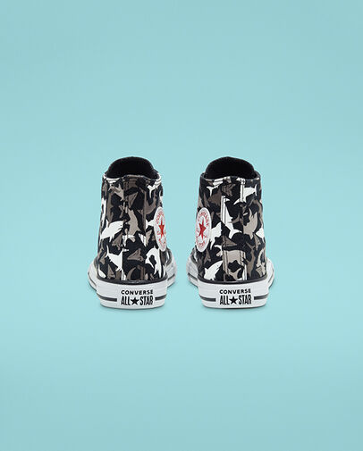 Shark Bite Chuck Taylor All Star Black/University Red/White