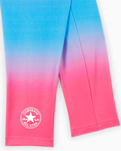 Gradient Hoodie & Leggings Set Bright Violet, Full Body View