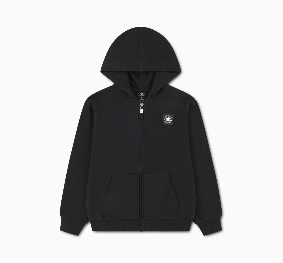 Chuck Taylor Patch Oversized Fit Hoodie Black